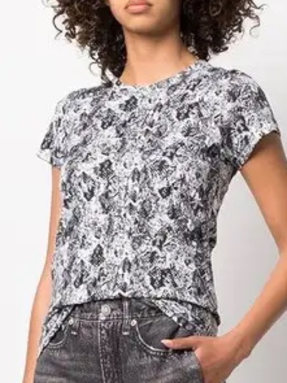 RAG & BONE all-over snakeskin T-shirt (129)